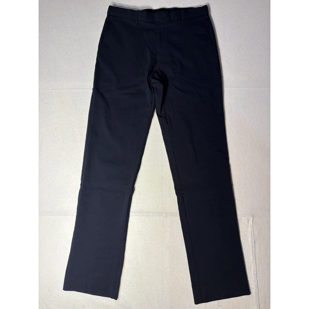 Tommy Hilfiger Mens Pants Size 32x32 Navy Flat Front Straight Leg Casual
